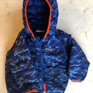Baby Patagonia reversible down sweater.